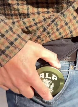 this is a photo of alp nicotine pouches showing how they can fit in your pockets